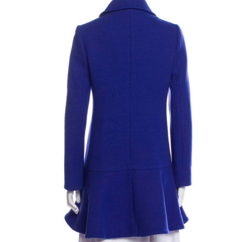Women's Kate Spade Pea Coat Royal Blue Knee Length Dress Coat Size XL - Picture 4 of 12
